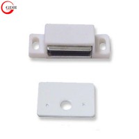 Cabinet door white plastic touch magnetic catch