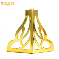 Modern Metal Cabinet Legs Gold Furniture Feet With White Rubber  ZD-N155-E