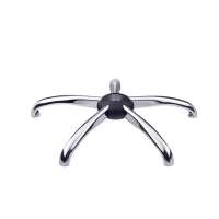 Furniture leg 1.2mm thickness r320mm chromed swivel chair base yb-12