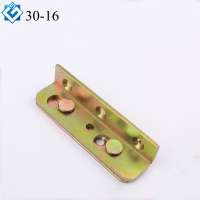 Gold Shine Factory Zinc Plated Bed Hinge Furniture Wood Bed Fitting Connectors Rail Bracket