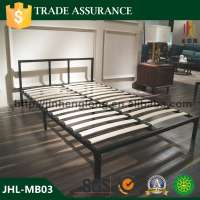 Mattress paltform Queen size metal bed frame with headboard